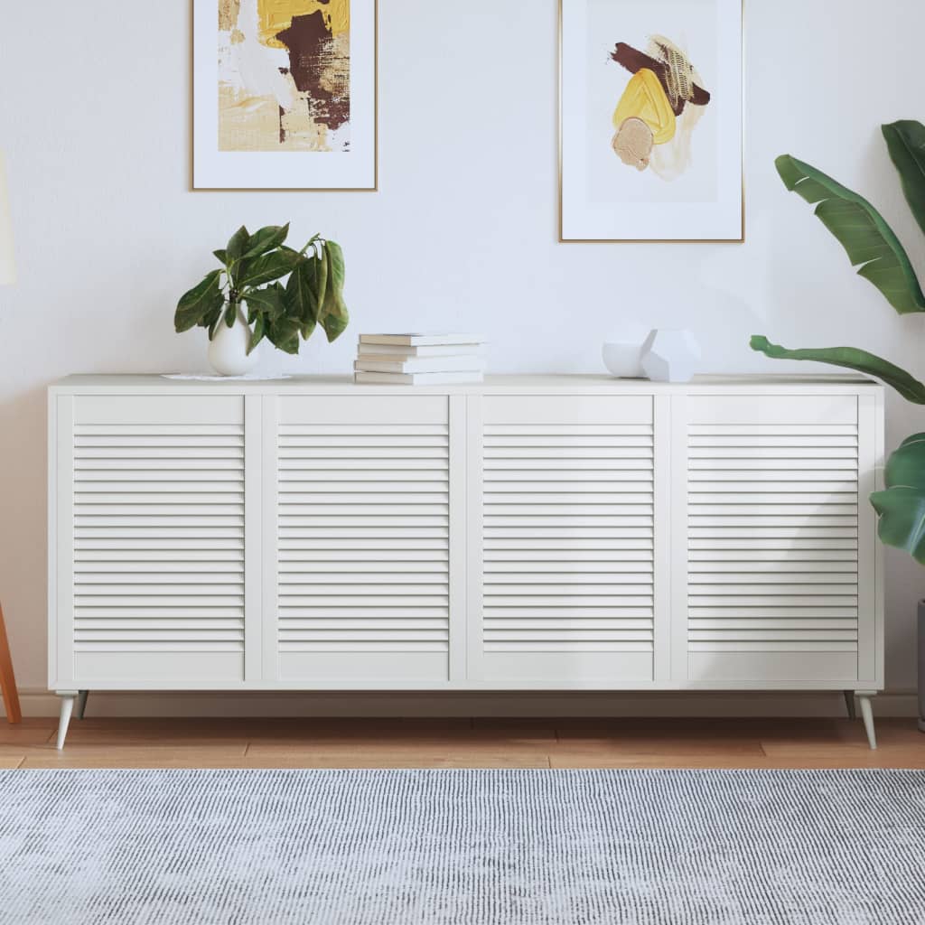 Portes à persiennes 4 pcs Bois de pin massif Blanc 69x49,4 cm