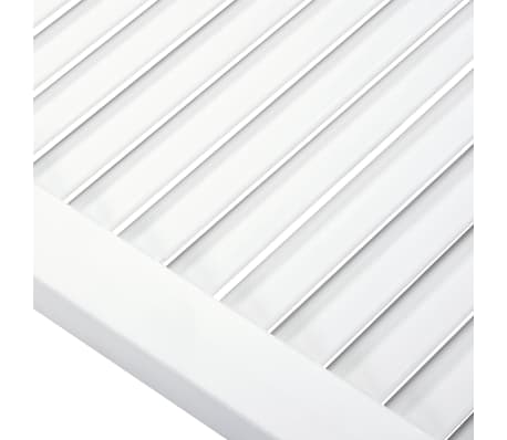 Anta A Lamelle In Legno Di Pino Massello | Porta Ventilata Per Armadio O Passaggio | Finitura Bianca | 39,5x49,4 Cm | Design Aperto - Foto 7