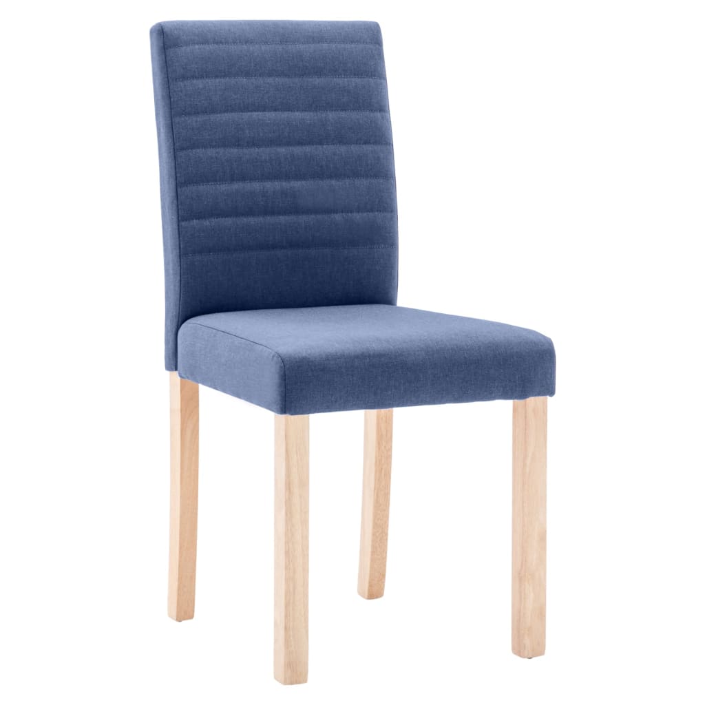 

vidaXL Eetkamerstoelen 6 st stof blauw
