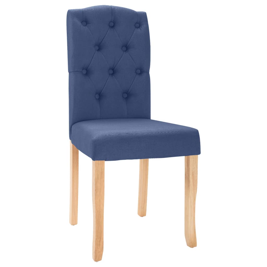 

vidaXL Eetkamerstoelen 6 st stof blauw