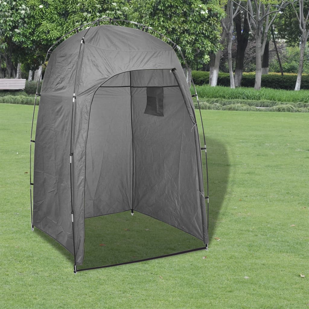 

vidaXL Campingtoilet met tent draagbaar 10+10 L