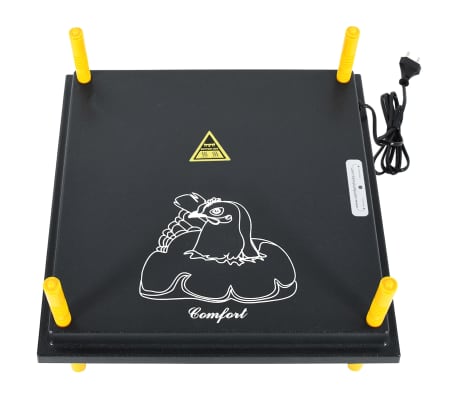 vidaXL Placa aquecimento p/ pintos e patinhos c/ regulador temperatura