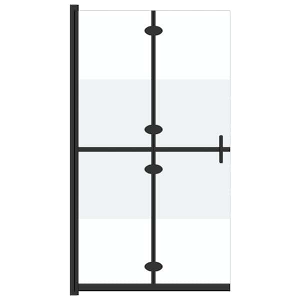 vidaXL kokkupandav du&scaron;inurga sein, matt ESG-klaas, 70 x 190 cm