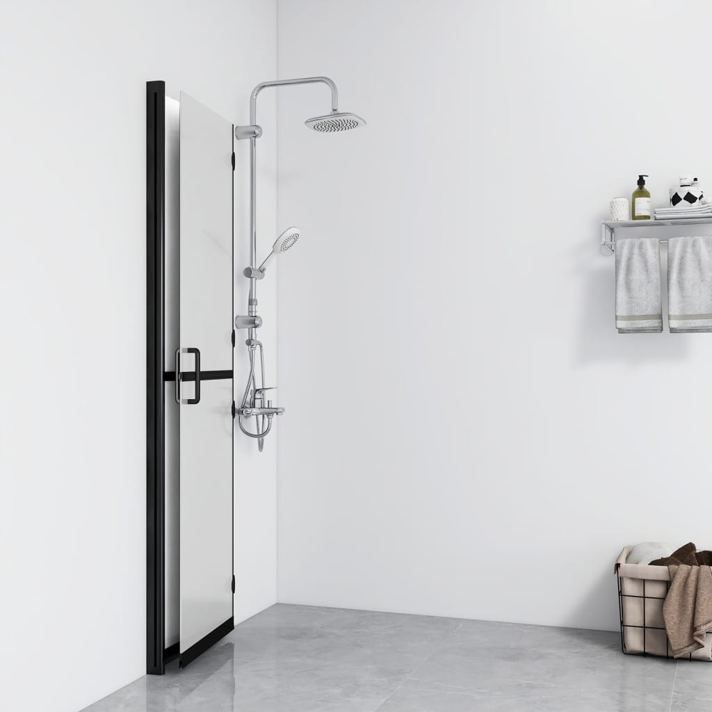 

vidaXL Inloopdouchewand inklapbaar 70x190 cm ESG-glas mat
