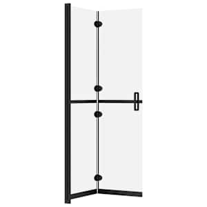 Skládací sprchová zástěna mléčné ESG sklo 70 x 190 cm - obrázek 5