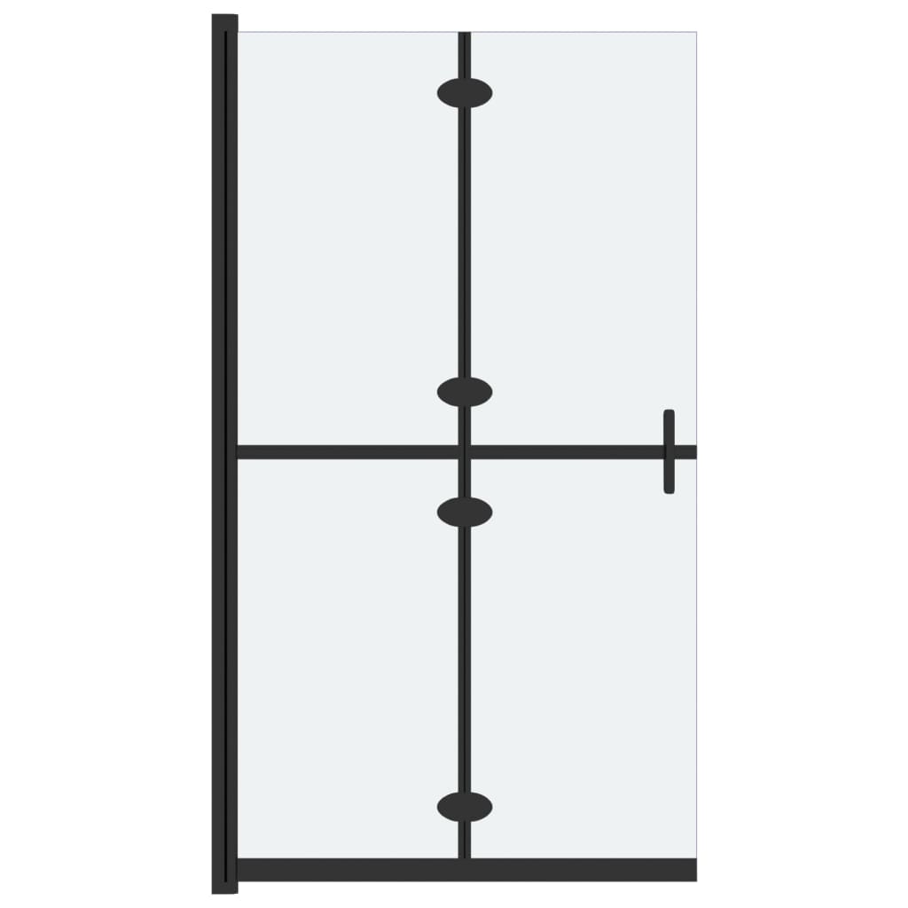 vidaXL Skládací sprchová zástěna mléčné ESG sklo 80 x 190 cm