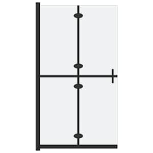 Skládací sprchová zástěna mléčné ESG sklo 80 x 190 cm - obrázek 2
