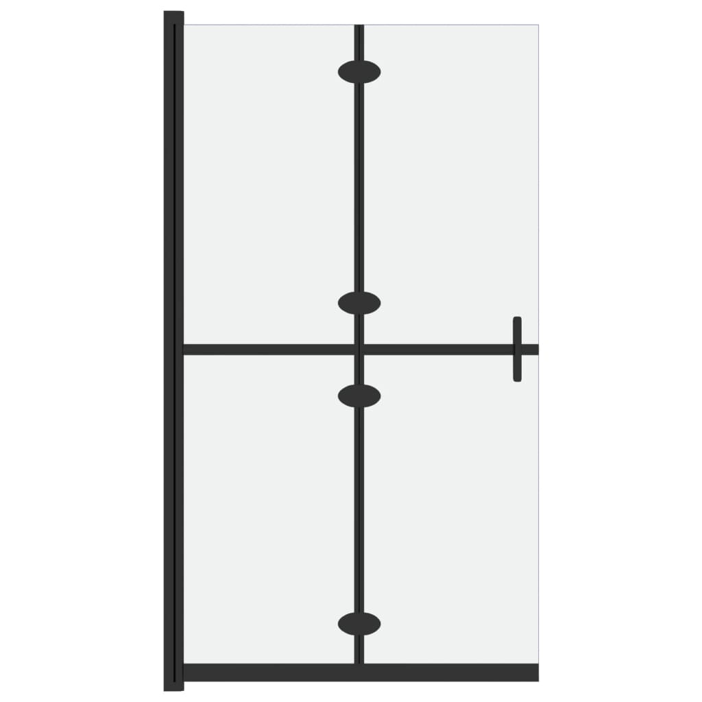 vidaXL Skládací sprchová zástěna mléčné ESG sklo 100 x 190 cm