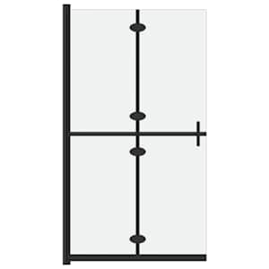 Skládací sprchová zástěna mléčné ESG sklo 100 x 190 cm - obrázek 2