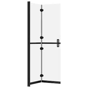 Skládací sprchová zástěna mléčné ESG sklo 100 x 190 cm - obrázek 5