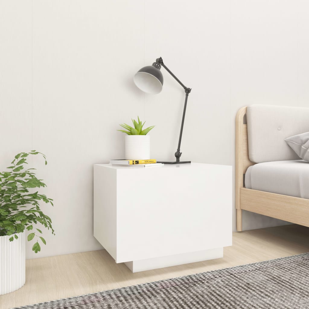 

vidaXL Nachtkastje 100x35x40 cm bewerkt hout wit