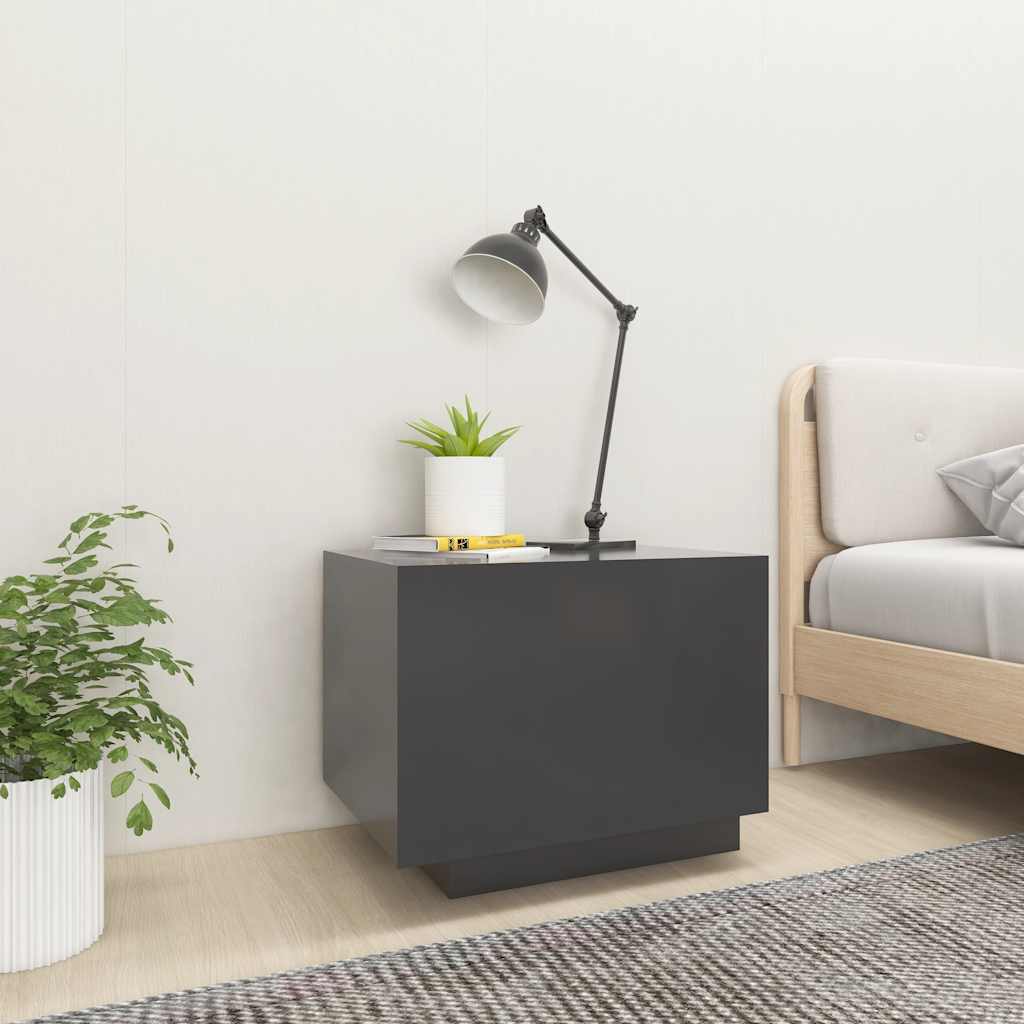 

vidaXL Nachtkastje 100x35x40 cm spaanplaat grijs