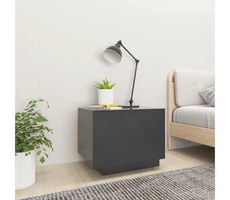 vidaXL Naktinė spintelė, pilkos spalvos, 100x35x40cm, MDP