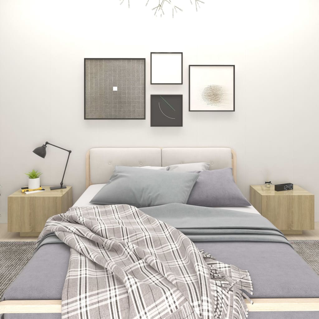 vidaXL Szafka nocna, d�b sonoma, 100x35x40 cm, p�yta wi�rowa