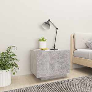 Noční stolek betonově šedý 100 x 35 x 40 cm kompozitní dřevo - obrázek 3