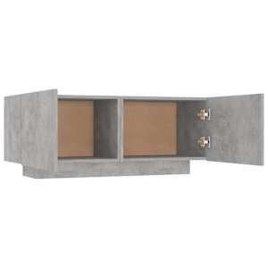 Noční stolek betonově šedý 100 x 35 x 40 cm kompozitní dřevo - obrázek 6