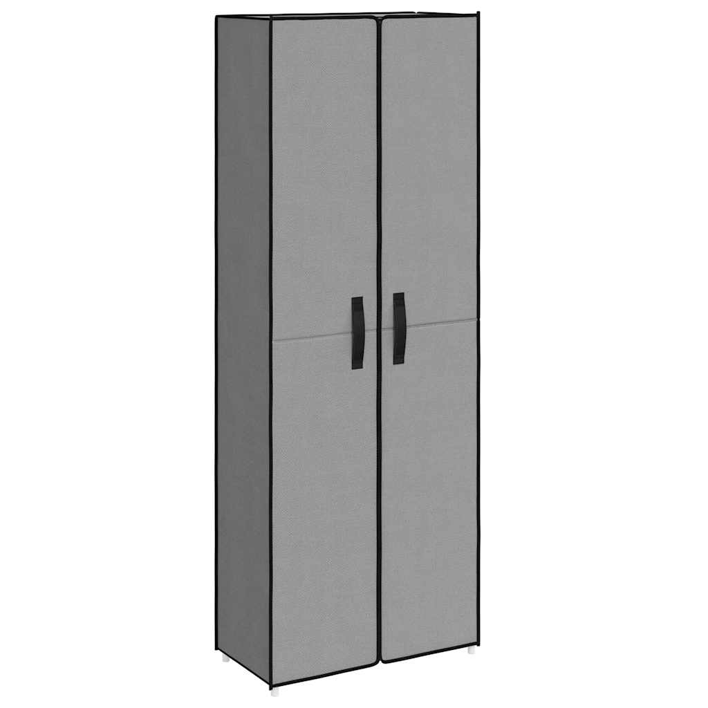 vidaXL Botník šedý 60 x 30 x 166 cm textil