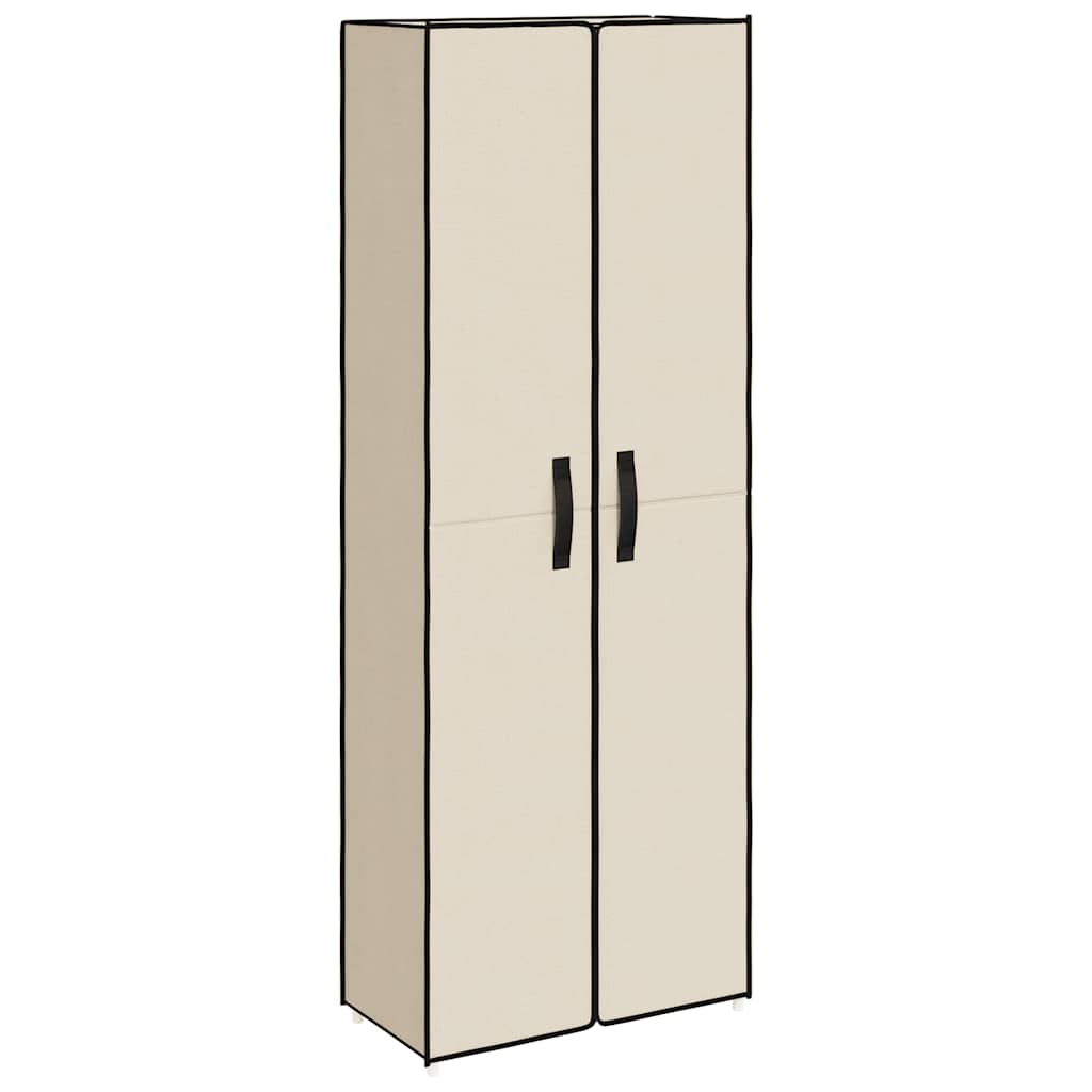 vidaXL Botník krémový 60 x 30 x 166 cm textil