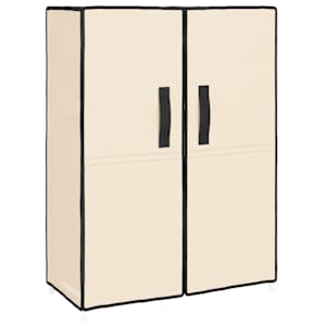 vidaXL kingakapp, kreemjas, 60 x 28 x 90 cm, kangas