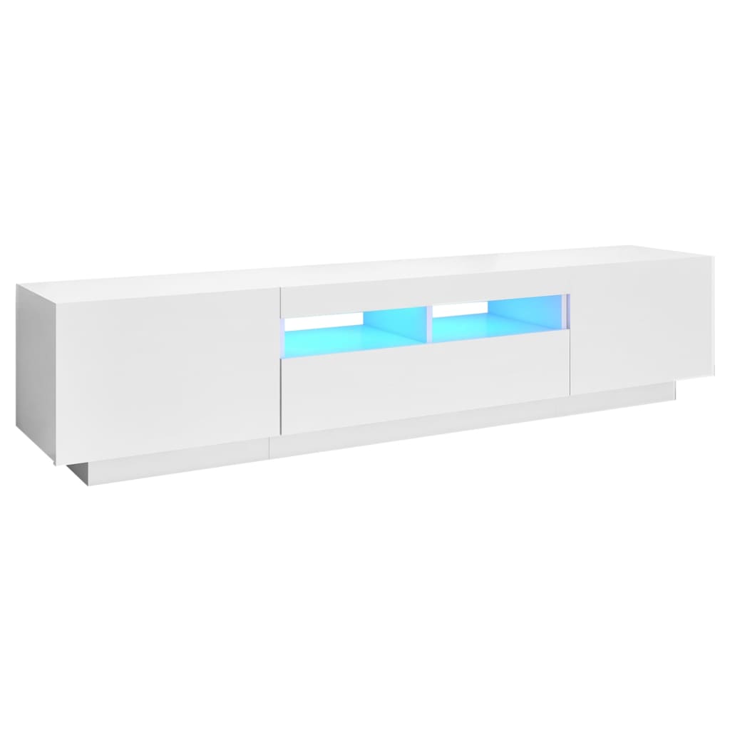 BOO – Meuble TV avec LED 180cm Blanc | meublestv.fr 2