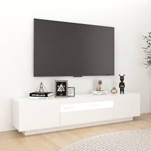 TV skříňka s LED osvětlením bílá 180 x 35 x 40 cm - obrázek 5