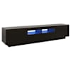 vidaXL telerialus LED-tuledega, must, 180 x 35 x 40 cm