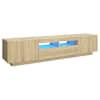 vidaXL telerikapp LED-tuledega, Sonoma tamm, 180 x 35 x 40 cm