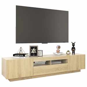 TV skříňka s LED osvětlením dub sonoma 180 x 35 x 40 cm - obrázek 6