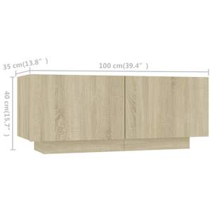TV skříňka s LED osvětlením dub sonoma 180 x 35 x 40 cm - obrázek 10