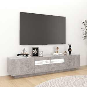 TV skříňka s LED osvětlením betonově šedá 180 x 35 x 40 cm - obrázek 5