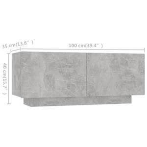 TV skříňka s LED osvětlením betonově šedá 180 x 35 x 40 cm - obrázek 10