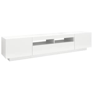 TV skříňka s LED osvětlením bílá 200 x 35 x 40 cm - obrázek 7