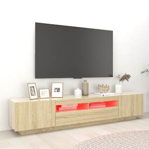 TV skříňka s LED osvětlením dub sonoma 200 x 35 x 40 cm - obrázek 4