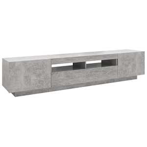 TV skříňka s LED osvětlením betonově šedá 200 x 35 x 40 cm - obrázek 7