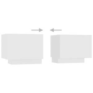 TV skříňka s LED osvětlením bílá 260 x 35 x 40 cm - obrázek 8