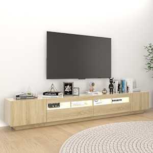TV skříňka s LED osvětlením dub sonoma 260 x 35 x 40 cm - obrázek 3