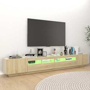 TV skříňka s LED osvětlením dub sonoma 260 x 35 x 40 cm - obrázek 5