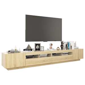 TV skříňka s LED osvětlením dub sonoma 260 x 35 x 40 cm - obrázek 6