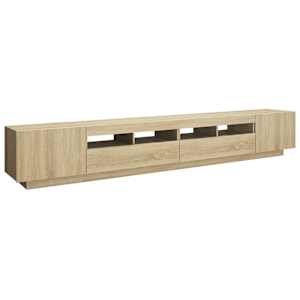 TV skříňka s LED osvětlením dub sonoma 260 x 35 x 40 cm - obrázek 7