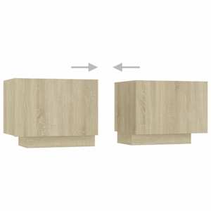 TV skříňka s LED osvětlením dub sonoma 260 x 35 x 40 cm - obrázek 8
