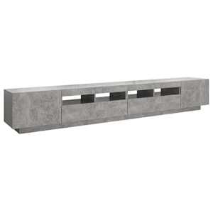 TV skříňka s LED osvětlením betonově šedá 260 x 35 x 40 cm - obrázek 7