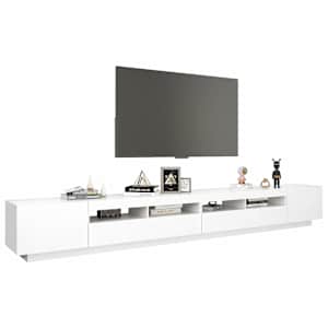 TV skříňka s LED osvětlením bílá 300 x 35 x 40 cm - obrázek 6