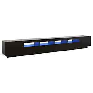 TV skříňka s LED osvětlením černá 300 x 35 x 40 cm - obrázek 2