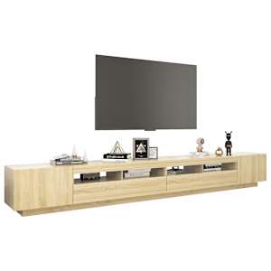 TV skříňka s LED osvětlením dub sonoma 300 x 35 x 40 cm - obrázek 6