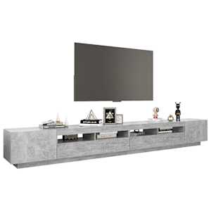 TV skříňka s LED osvětlením betonově šedá 300 x 35 x 40 cm - obrázek 6