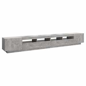 TV skříňka s LED osvětlením betonově šedá 300 x 35 x 40 cm - obrázek 7