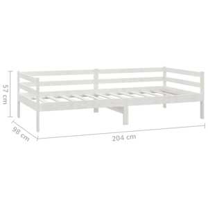 Válenda bílá masivní borovice 90 x 200 cm - obrázek 8