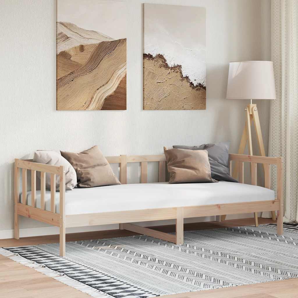 vidaXL ko dzienne, lite drewno sosnowe, 90x200 cm