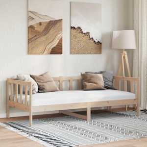 Dnevna postelja trdna borovina 90x200 cm
