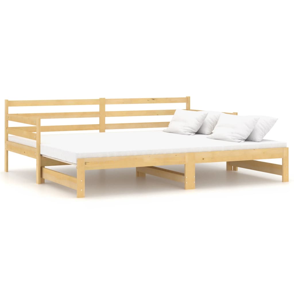 Pull-out Day Bed Solid Pinewood 2x VidaXL 13 width=274